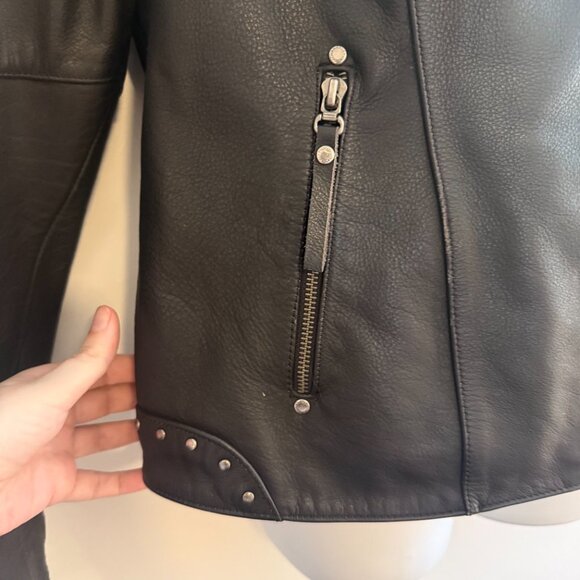 Harley-Davidson Genuine Leather Moto Jacket | Studded Detail | Women’s XL - Picture 7 of 12